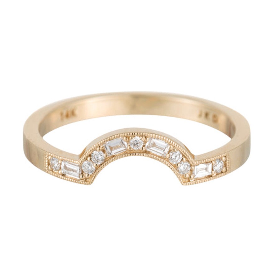 Rings Tomfoolery London | Diamond Staccato Arch Band