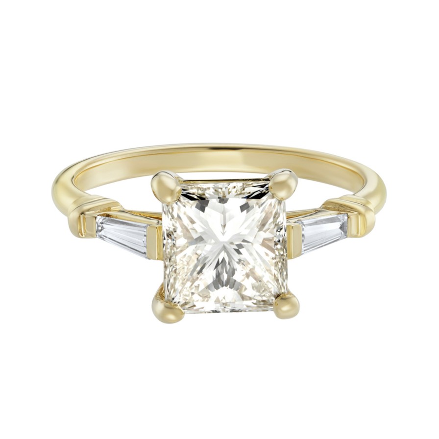 Rings Tomfoolery London | Adelphi 2.26Ct Princess Cut Lemon Diamond Ring