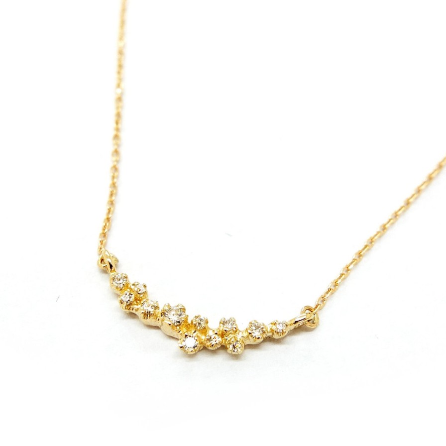 Necklaces Tomfoolery London | Diamond Cluster Garland Necklace