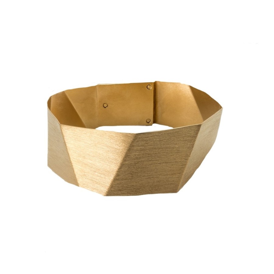 Bracelets Tomfoolery London | Geometric Faceted Bangle