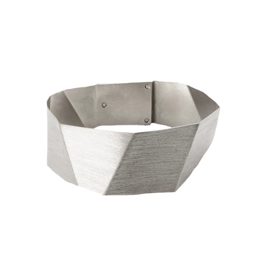 Bracelets Tomfoolery London | Geometric Faceted Bangle