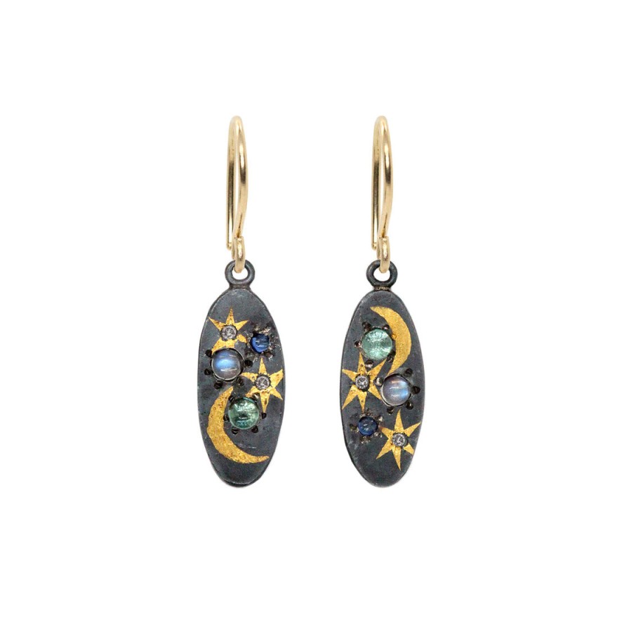 Earrings Tomfoolery London | Blue Scape Scape Drop Earrings