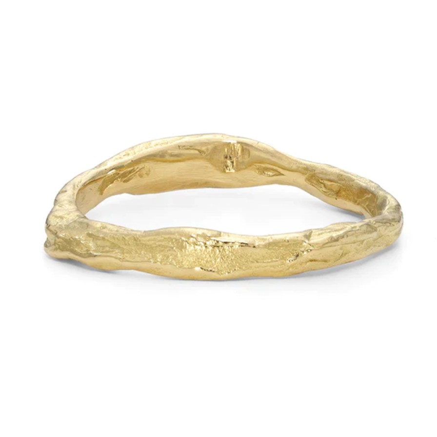 Rings Tomfoolery London | Craggy Fine Band 18Ct Yellow Gold