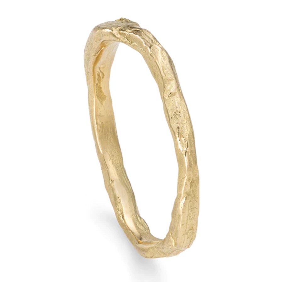 Rings Tomfoolery London | Craggy Fine Band 18Ct Yellow Gold