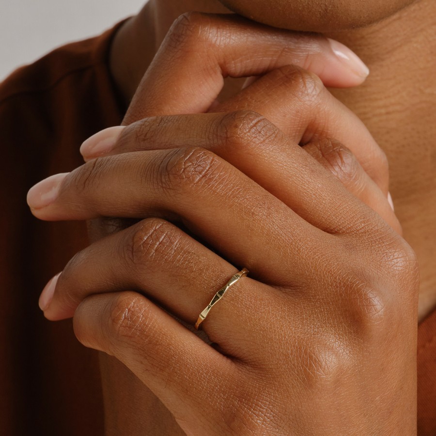 Rings Tomfoolery London | Tapered Baguette Band