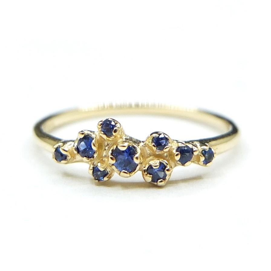 Rings Tomfoolery London | Rose Bush Ring With Blue Sapphire