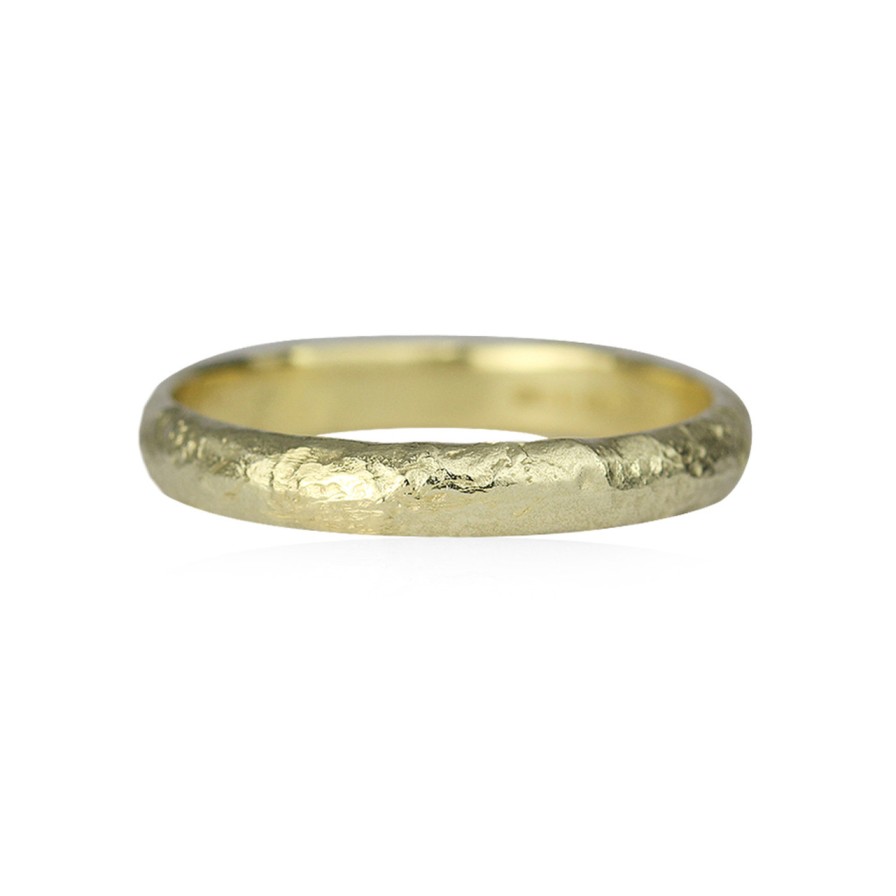 Rings Tomfoolery London | 3Mm Rustic Textured Plain Ring