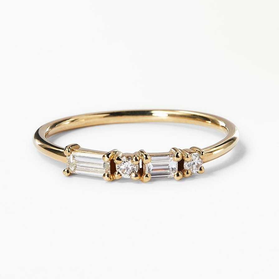 Rings Tomfoolery London | Diamond Pillar Ring