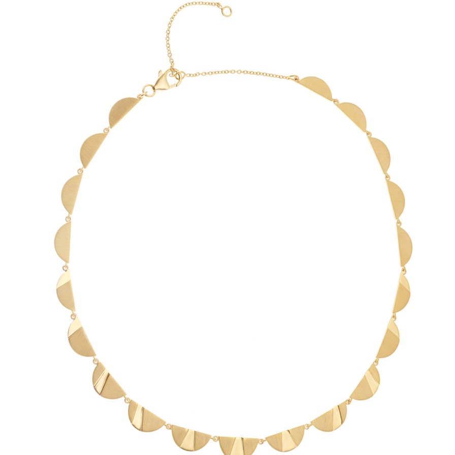 Necklaces Tomfoolery London | Rayon Full Half Circle Necklace