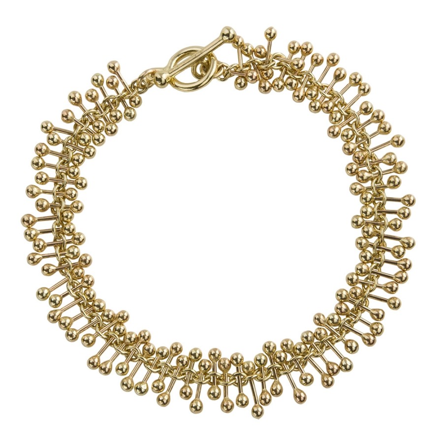 Bracelets Tomfoolery London | Molecule 9Ct Yellow Gold Bracelet