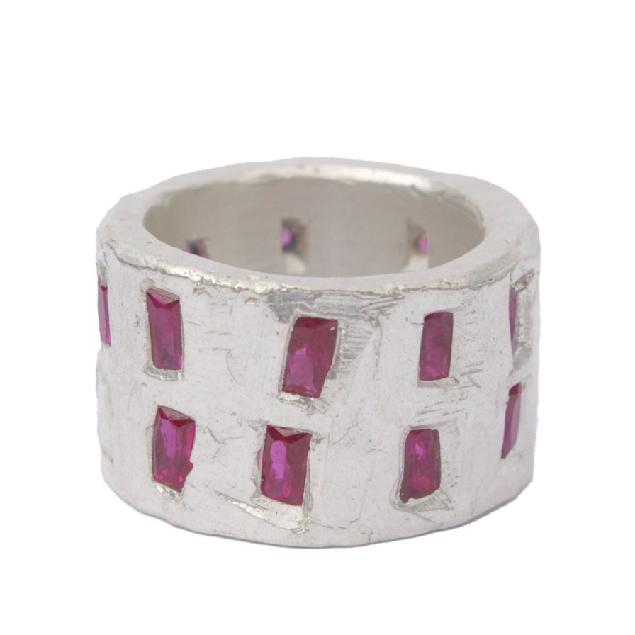 Rings Tomfoolery London | Double Ruby Morris Ring