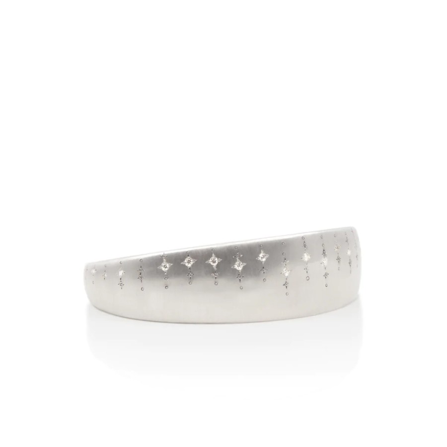 Bracelets Tomfoolery London | Horizon Diamond Cuff Bracelet