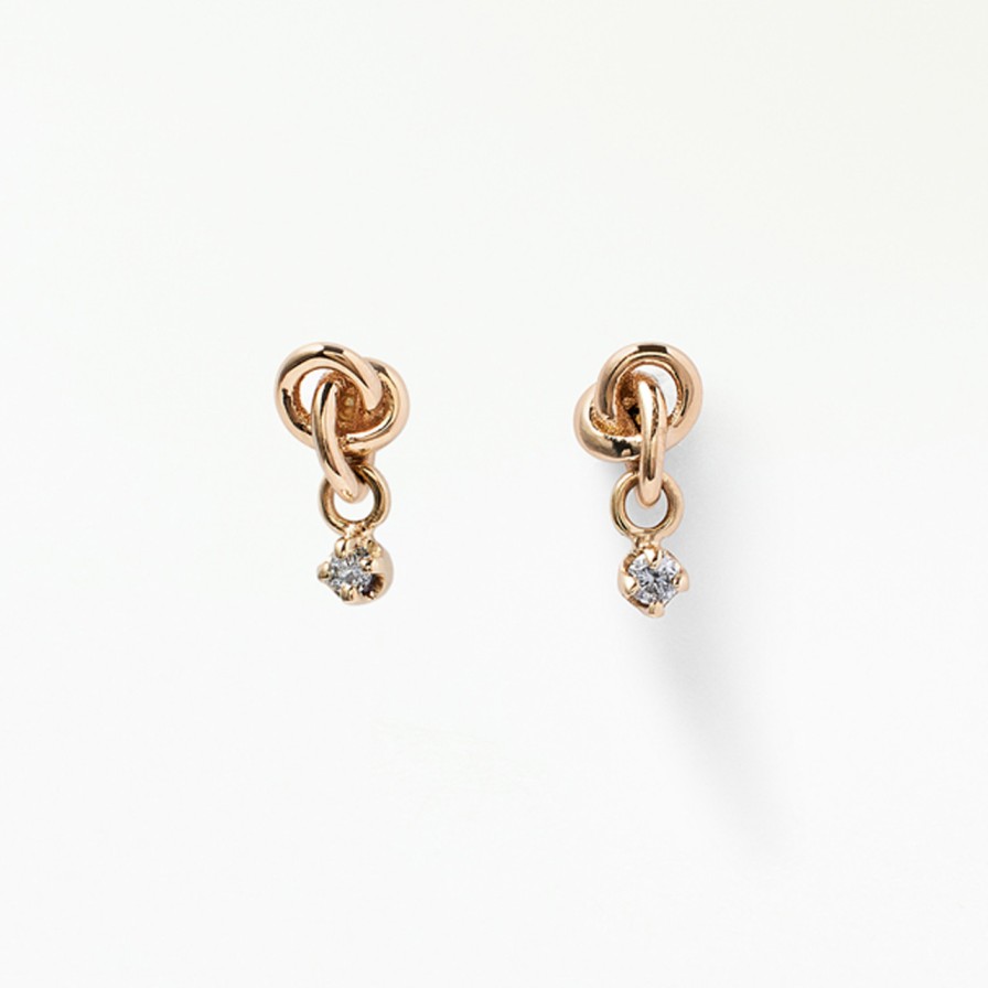 Earrings Tomfoolery London | Little Ode Diamond Stud Earrings