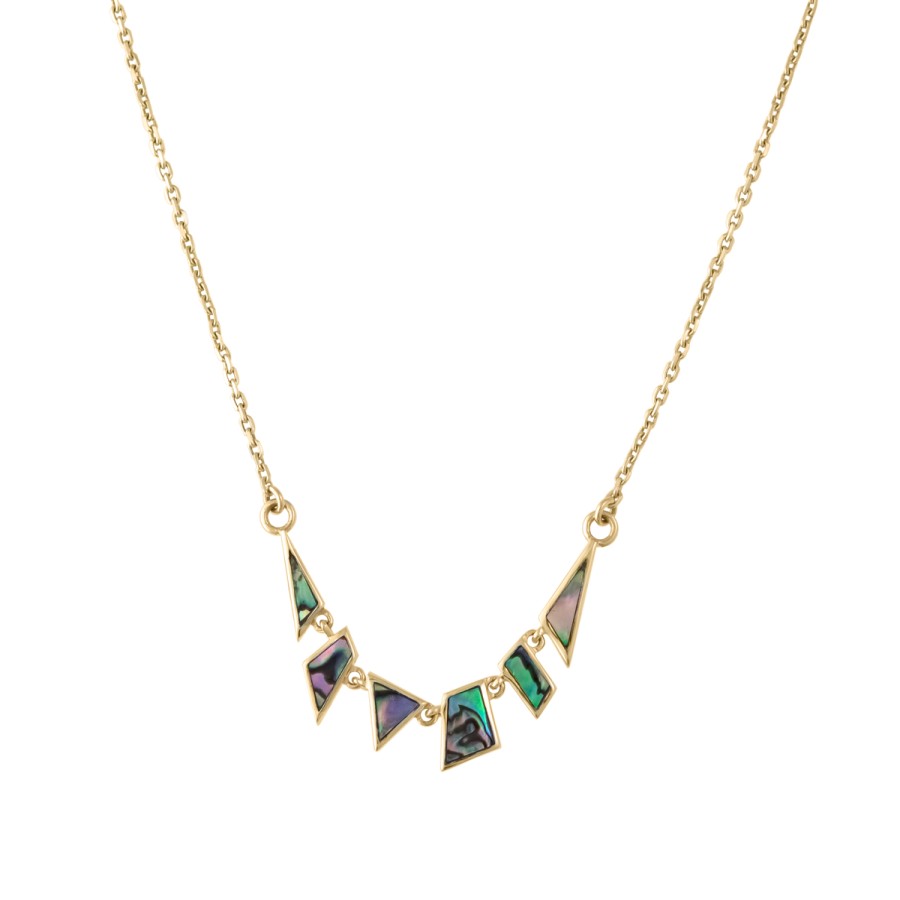 Necklaces Tomfoolery London | Tesserae Mother Of Pearl Mini Necklace