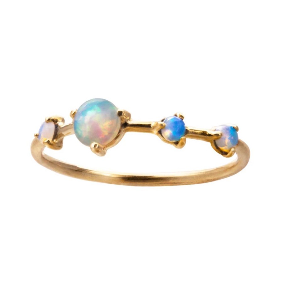 Rings Tomfoolery London | Large Four Step Opal Ring