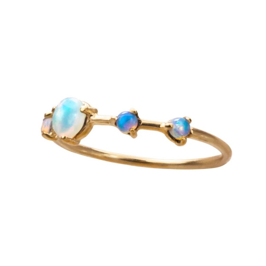 Rings Tomfoolery London | Large Four Step Opal Ring