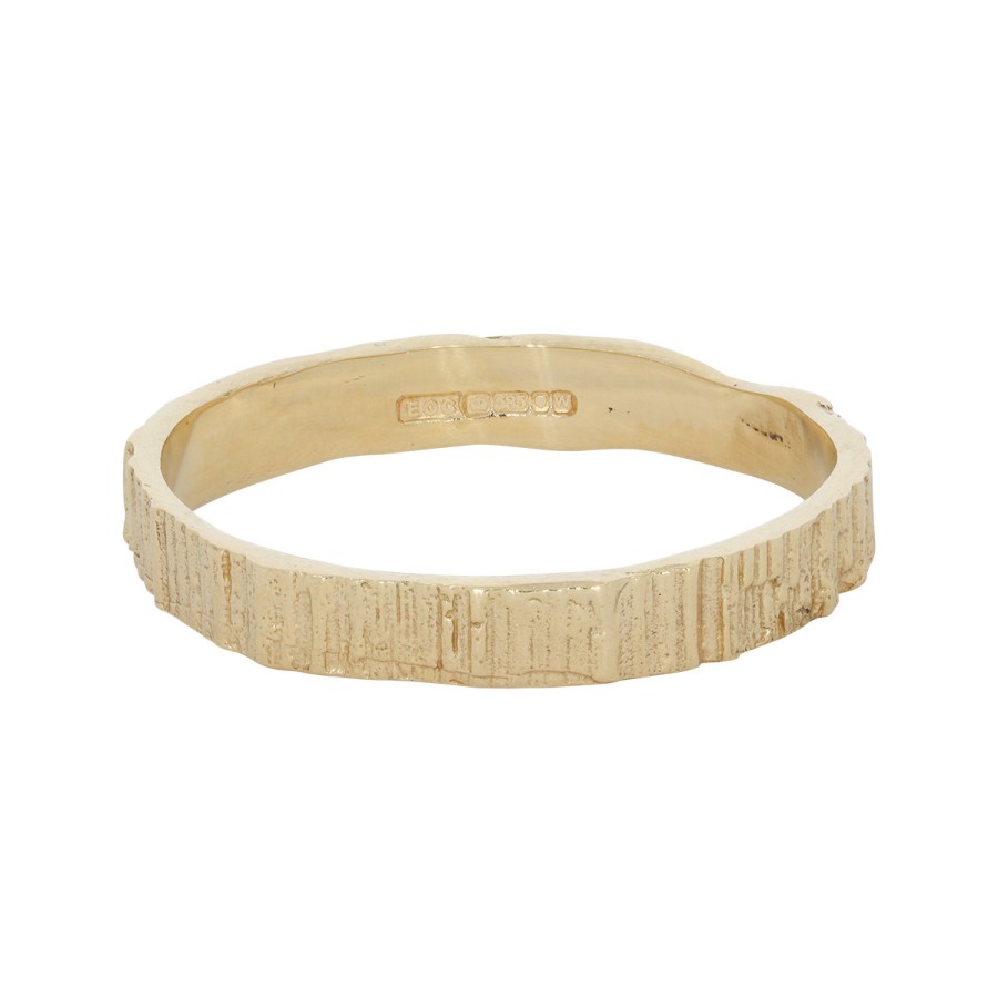 Rings Tomfoolery London | 14Ct Yellow Gold Bark Band