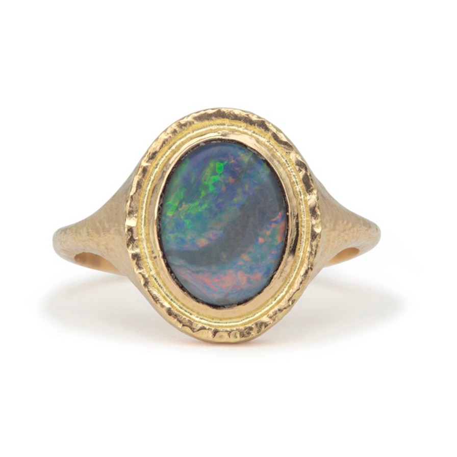 Rings Tomfoolery London | There'S Plenty Opal Signet Ring