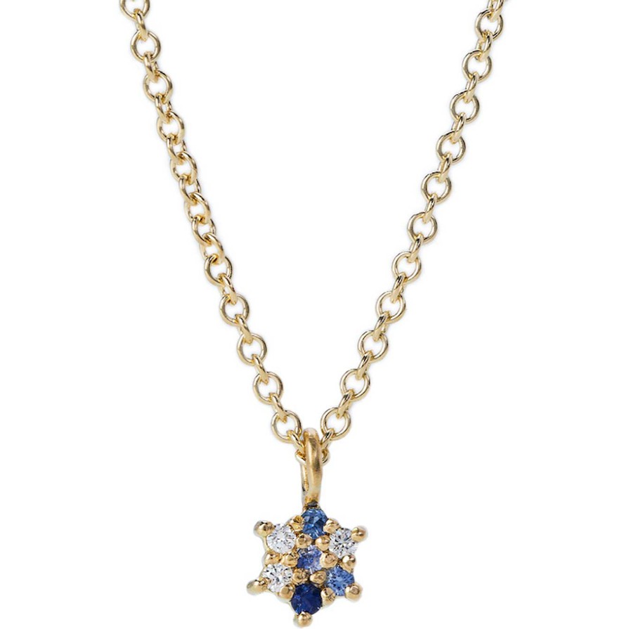 Necklaces Tomfoolery London | Dancer Sapphire Pendant