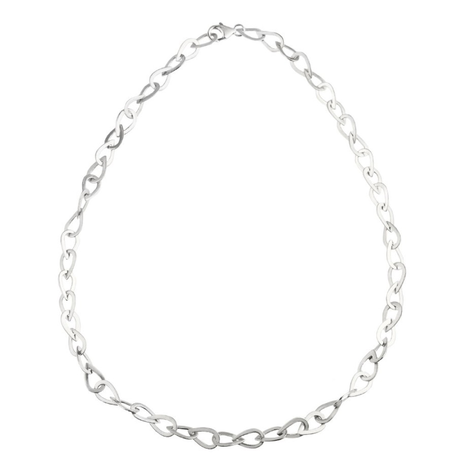 Necklaces Tomfoolery London | Linear Pear Chain Necklace