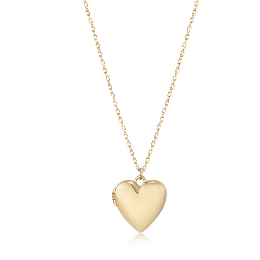 Necklaces Tomfoolery London | Heart Medallion Locket Pendant