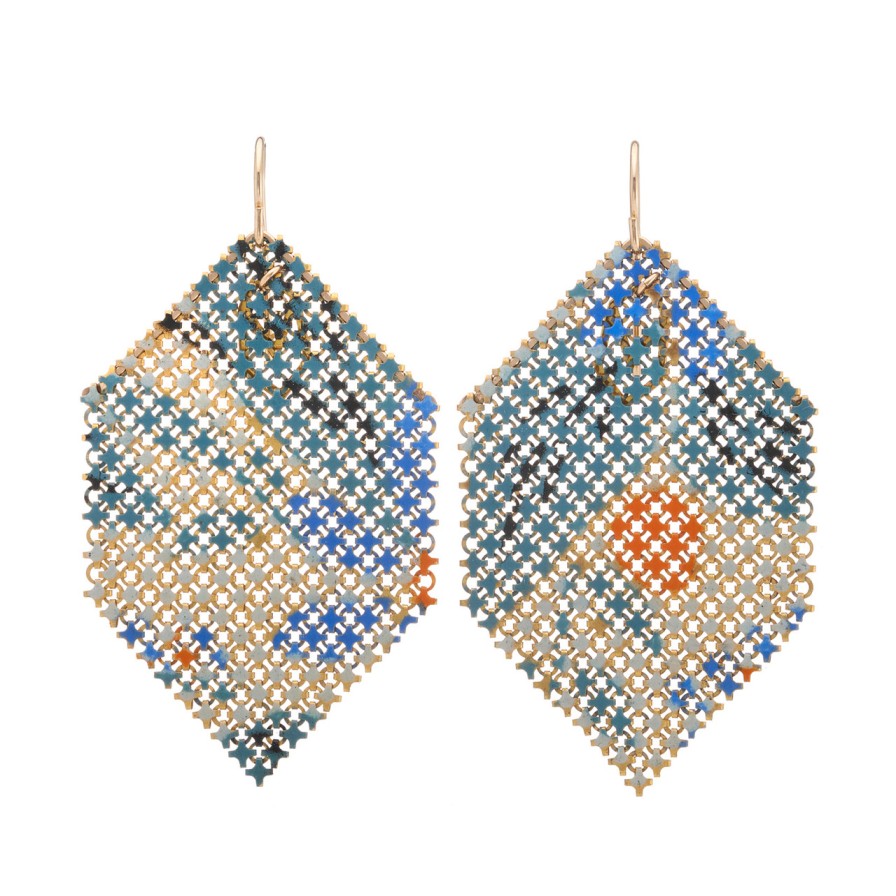 Earrings Tomfoolery London | Bluebird N 3 Mesh Drop Earrings