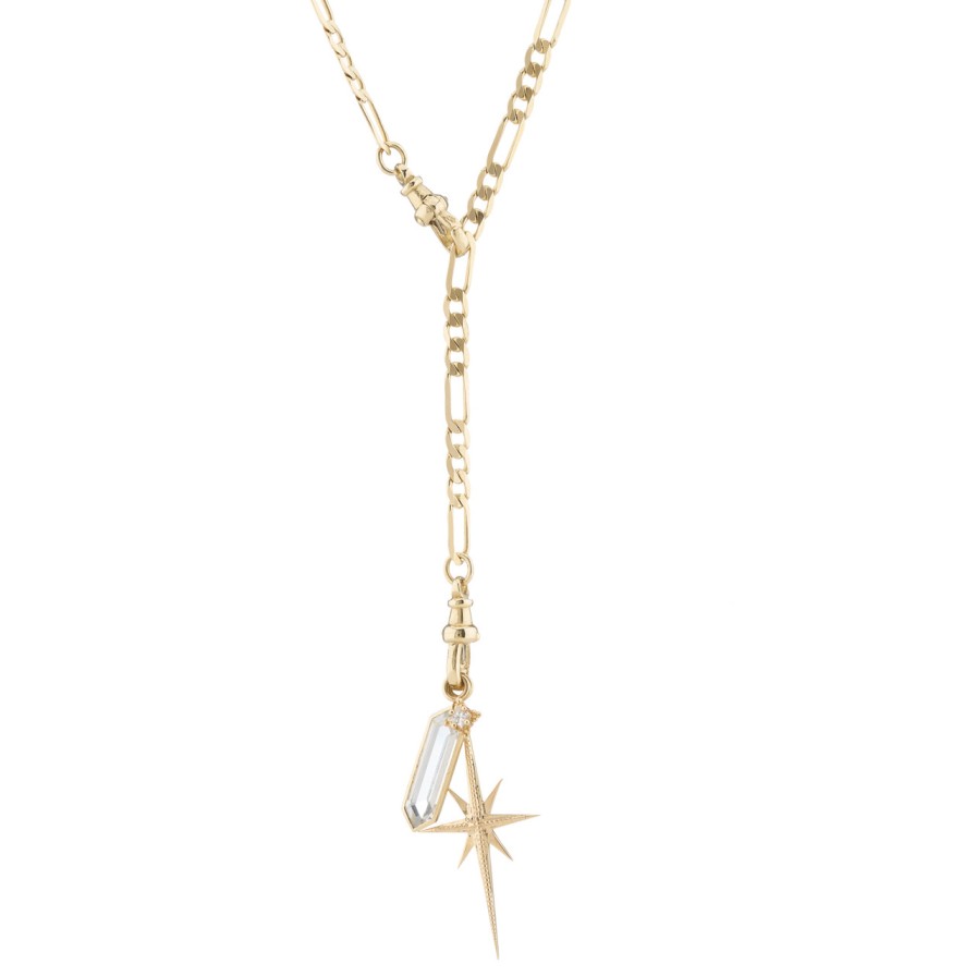 Necklaces Tomfoolery London | London Flats Gold Chain Astra Star Pendant