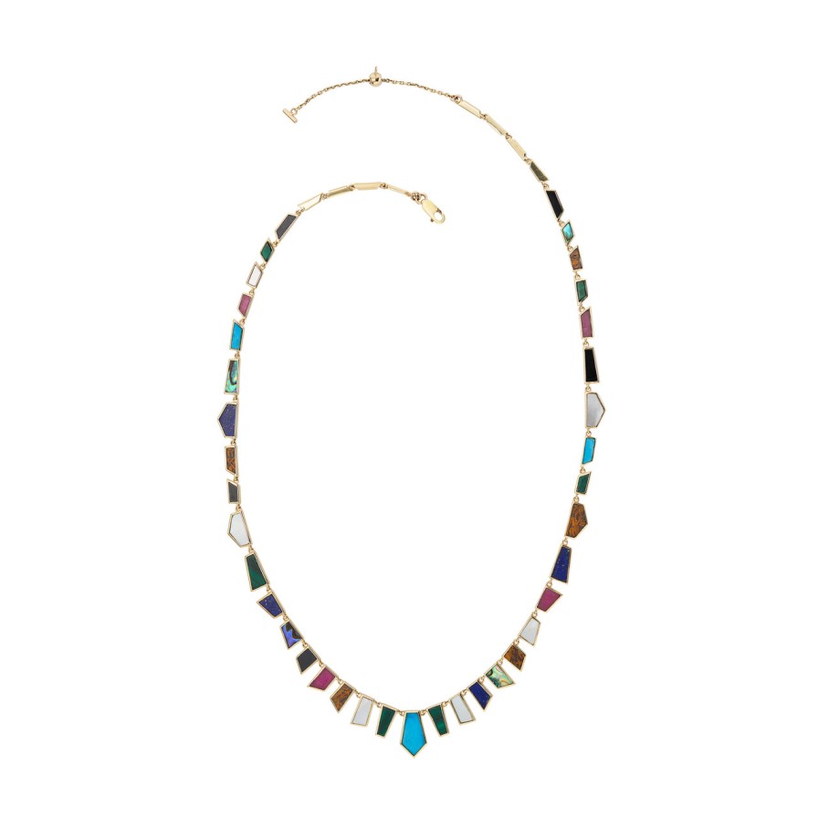 Necklaces Tomfoolery London | Rainbow Tesserae Necklace