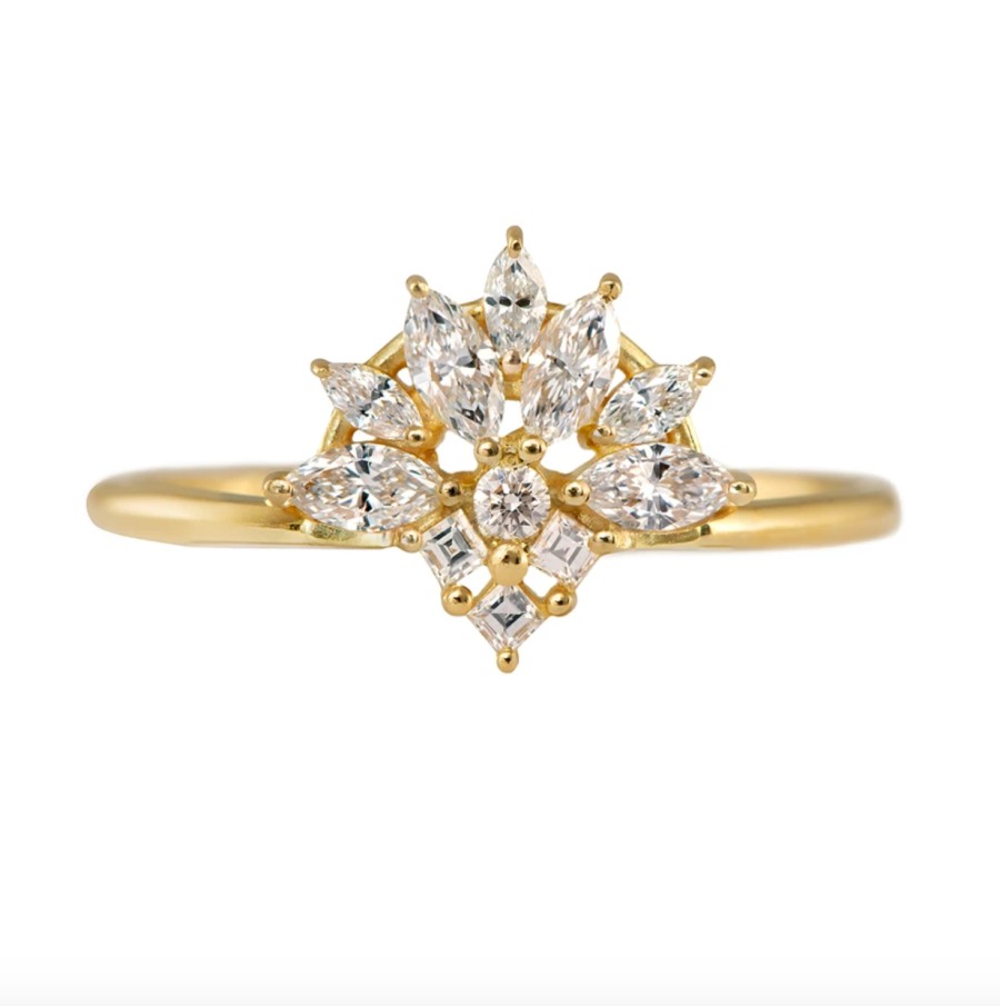 Rings Tomfoolery London | Diamond Snowflake Ring