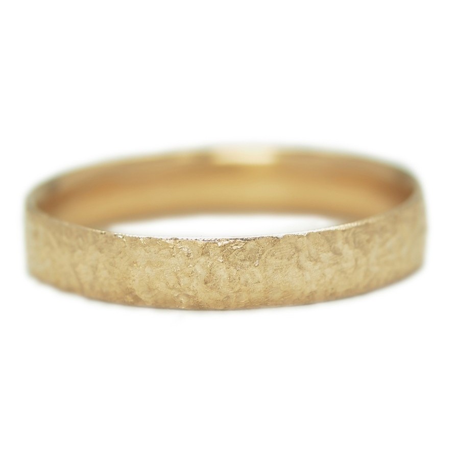 Rings Tomfoolery London | Scattered 18Ct Yellow Gold Wedding Band 4Mm