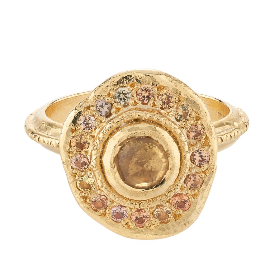 Rings Tomfoolery London | Alba Sapphire & Yellow Gold Ring