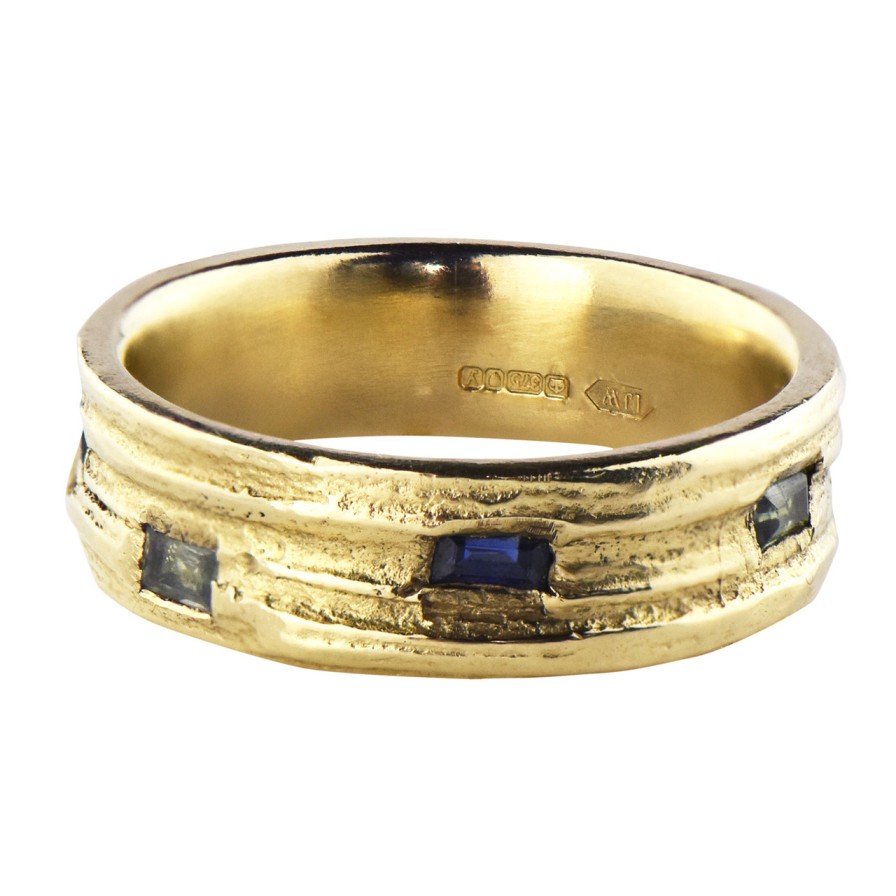 Rings Tomfoolery London | Wide Oak Baguette Ring