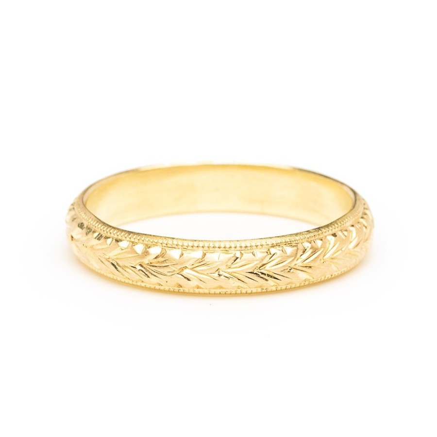 Rings Tomfoolery London | 18Ct Gold Hand Engraved Ring