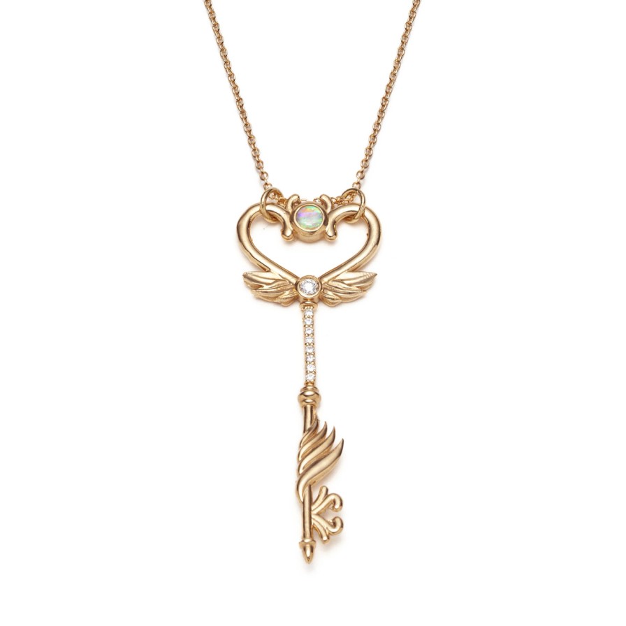 Necklaces Tomfoolery London | Key To My Heart Necklace