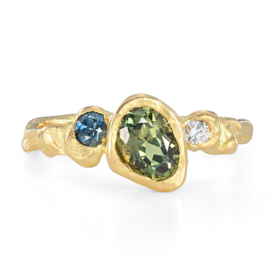 Rings Tomfoolery London | Pol Gwarra Sapphire & Diamond Ring