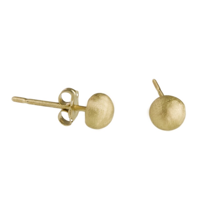 Earrings Tomfoolery London | Gold Nugget Earrings In 14Ct Yellow Gold