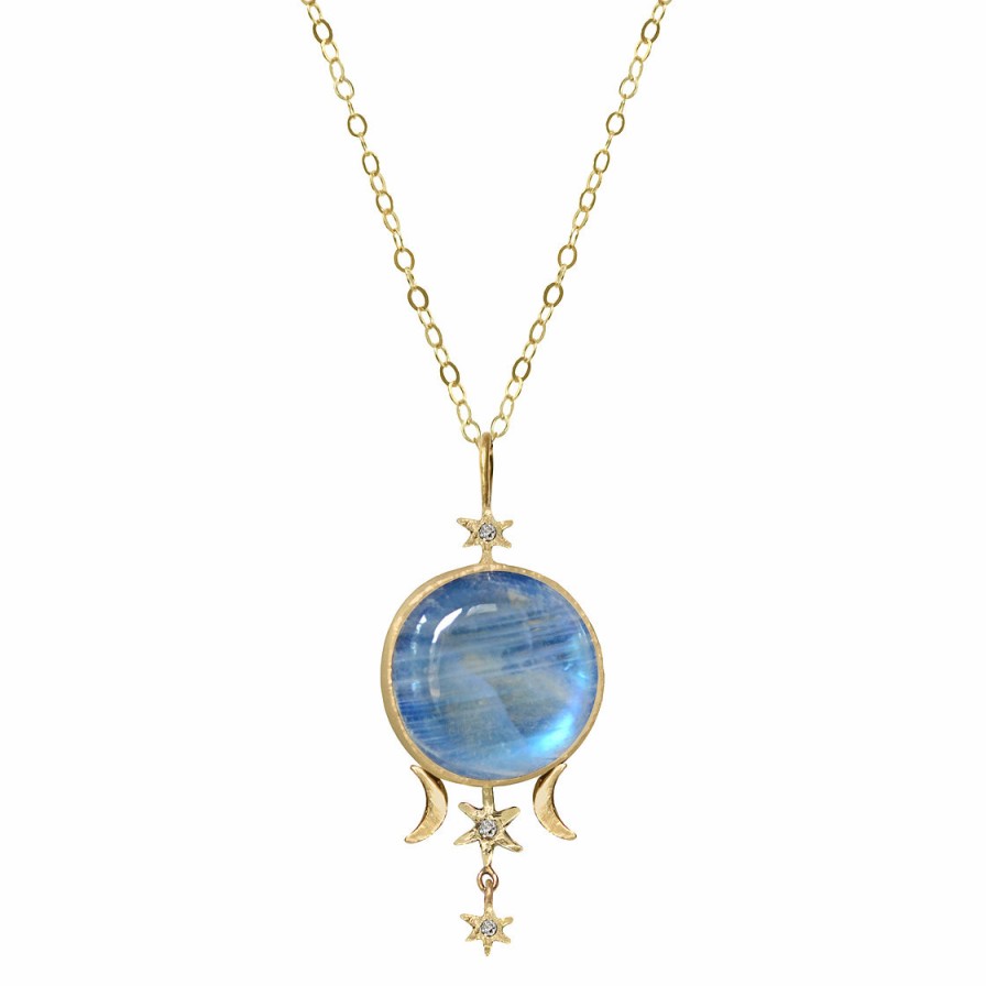 Necklaces Tomfoolery London | Harvest Moon Pendant