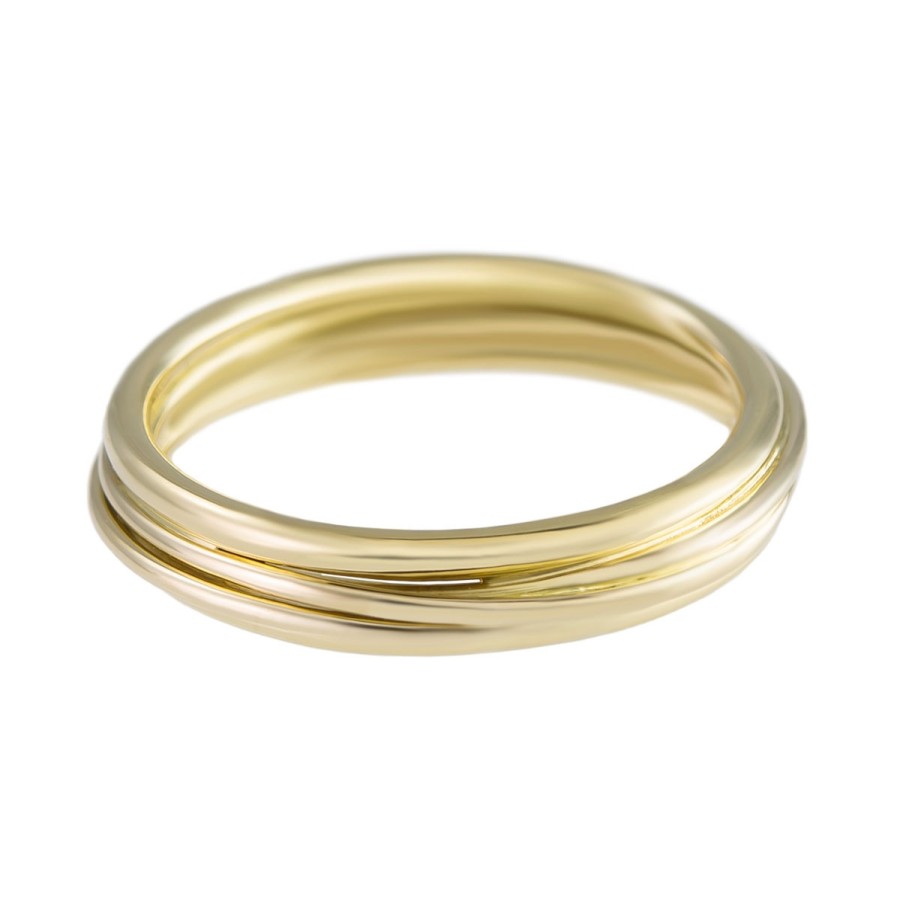 Rings Tomfoolery London | Medium Flow Band In 18Ct Yellow Gold