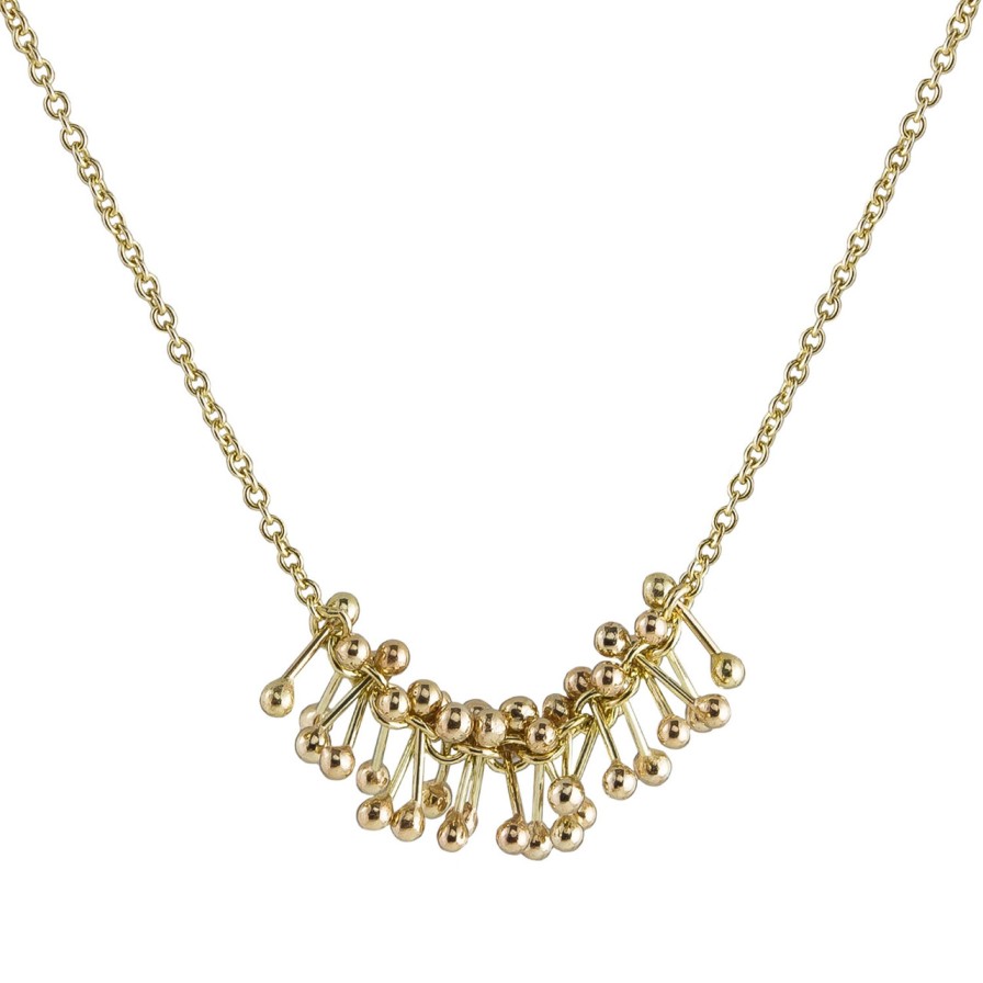 Necklaces Tomfoolery London | Molecule Joy 9Ct Yellow Gold Simple Necklace