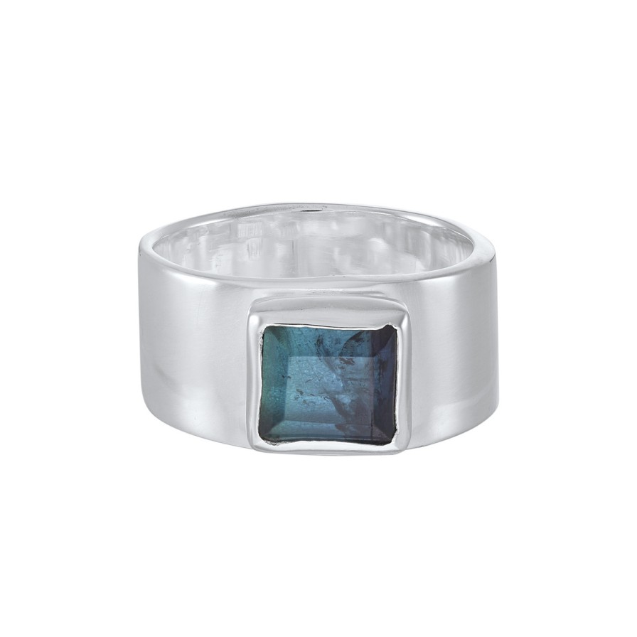 Rings Tomfoolery London | Tourmaline Wide Ring 0.1