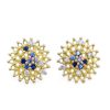 Earrings Tomfoolery London | Autumn Sapphire Stud Earrings