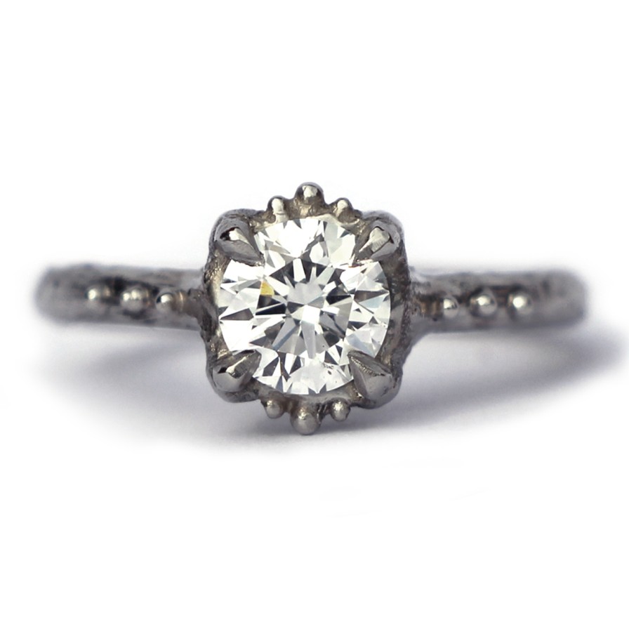 Rings Tomfoolery London | Original Into The Deep Platinum & Diamond Solitaire Ring