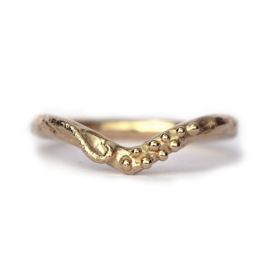 Rings Tomfoolery London | 14Ct Yellow Gold Rockpool Stacking Ring