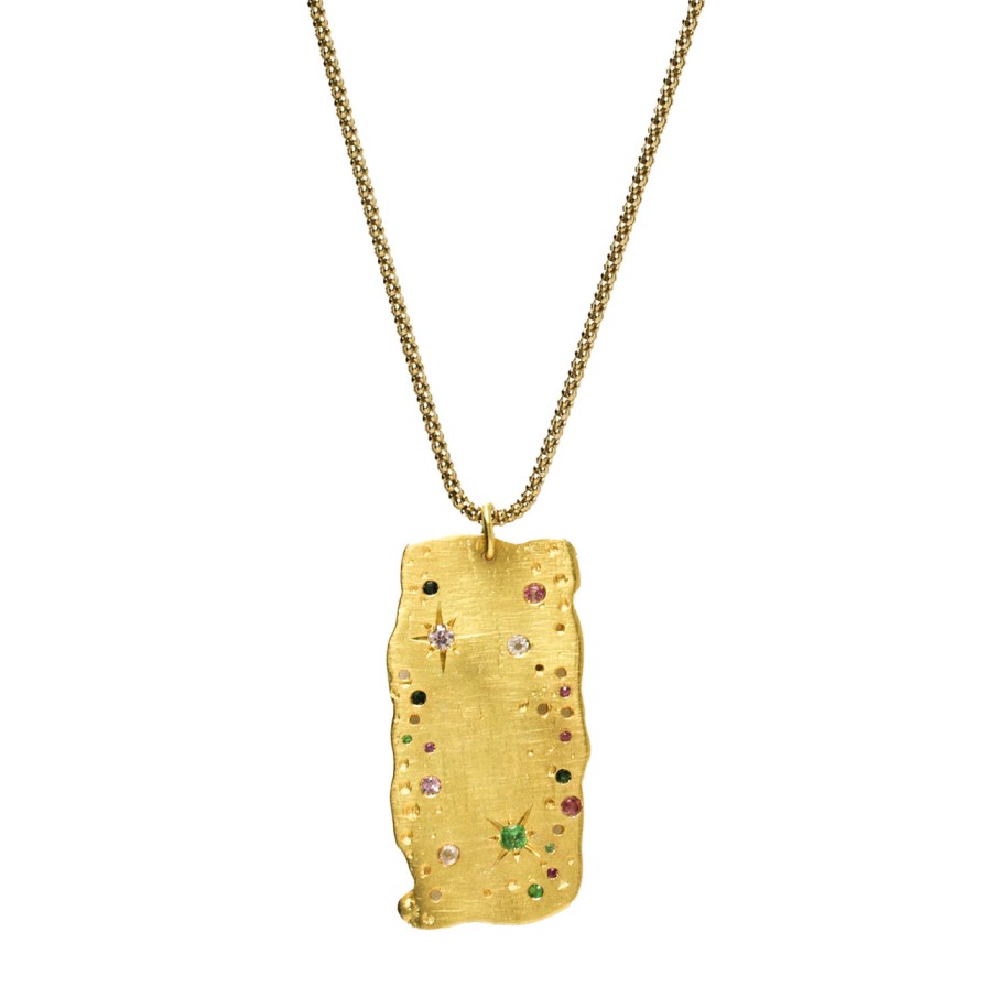 Necklaces Tomfoolery London | Gold Via Lactea Pendant