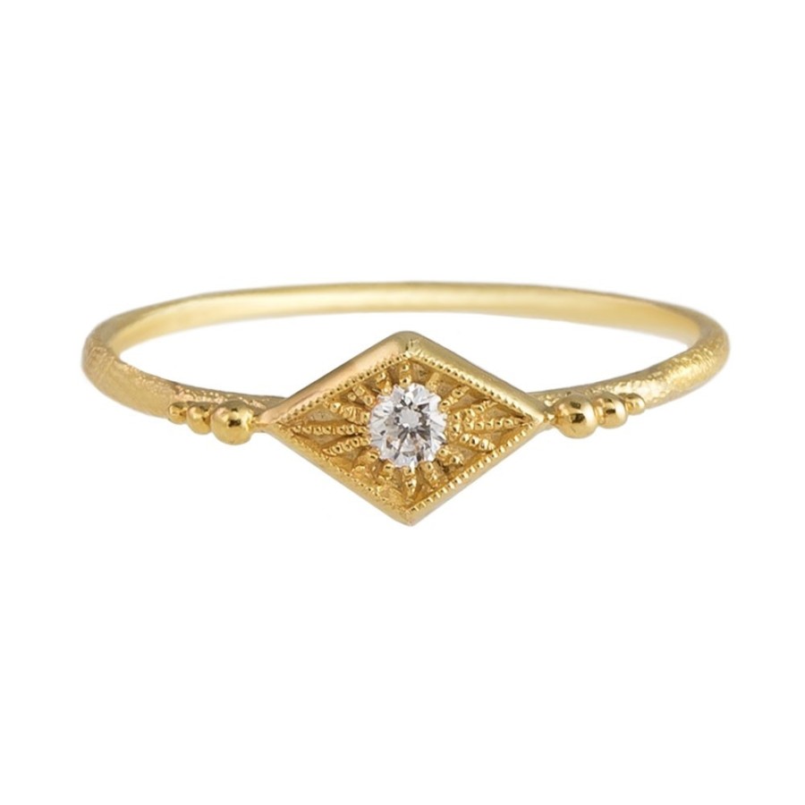 Rings Tomfoolery London | 14Ct Yellow Gold Diamond Naoma Ring