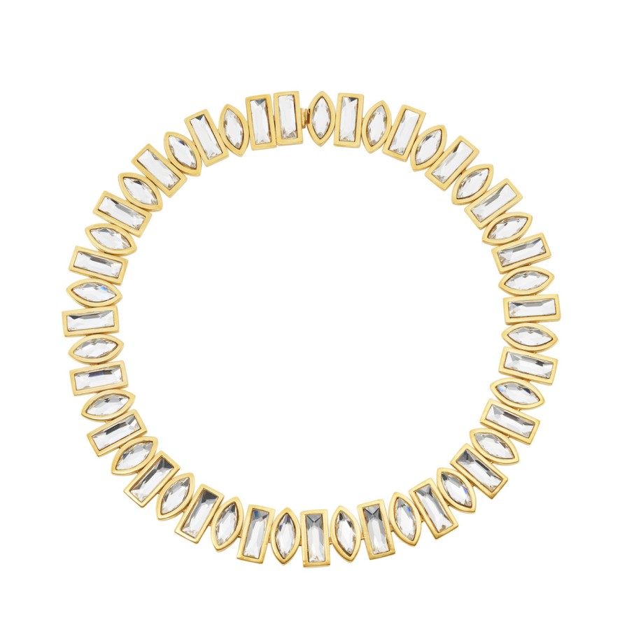 Necklaces Tomfoolery London | Dress Gold Bold Statement Necklace