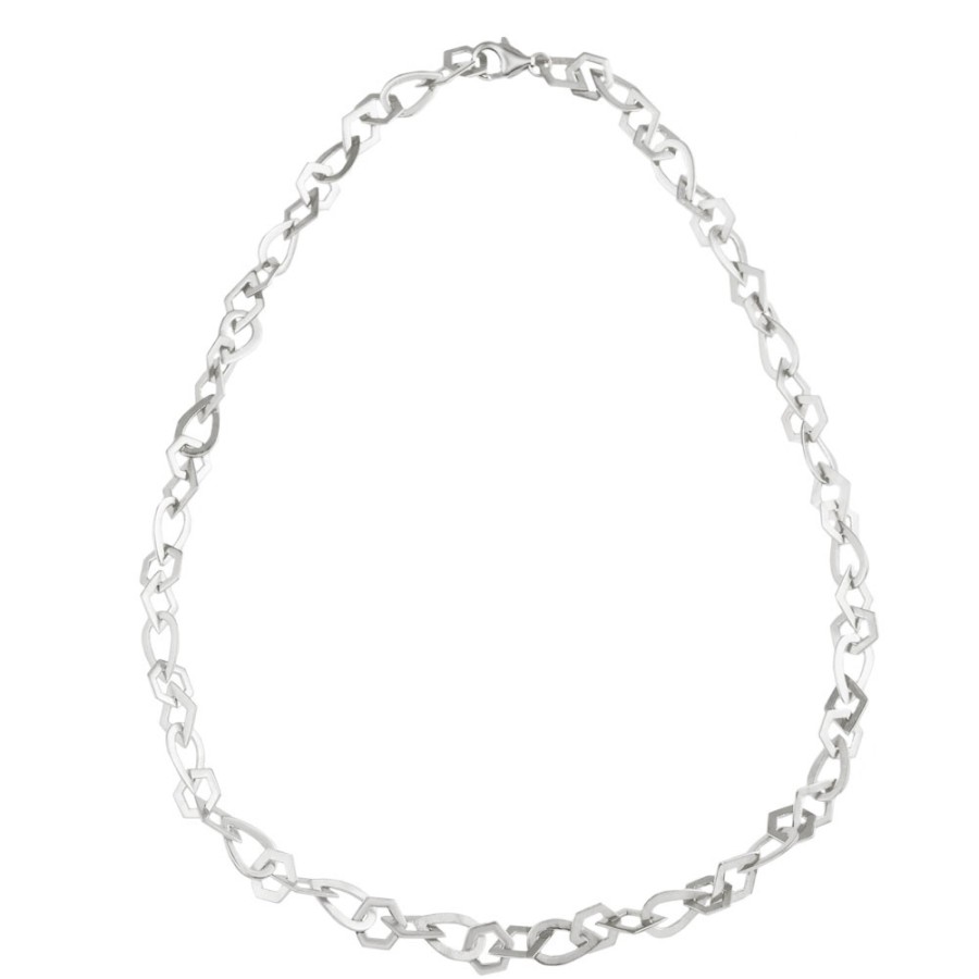 Necklaces Tomfoolery London | Linear Multi Shape Chain Necklace