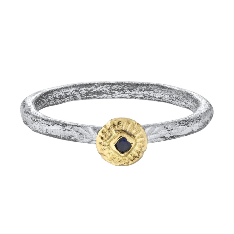 Rings Tomfoolery London | Shine Bright Don'T Burn Ring With Blue Sapphire