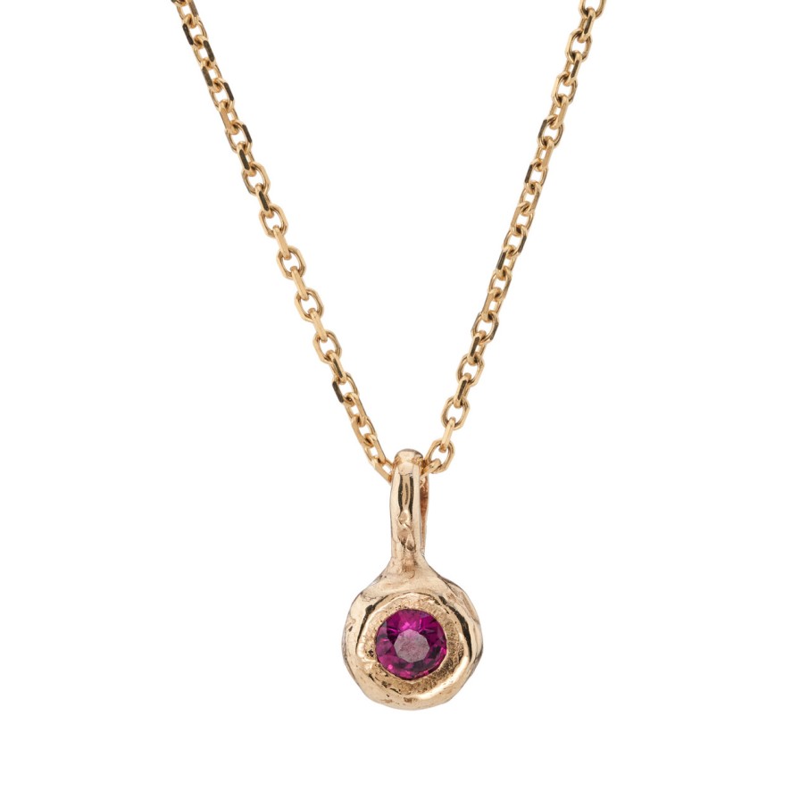 Necklaces Tomfoolery London | Ruby Aster Pendant