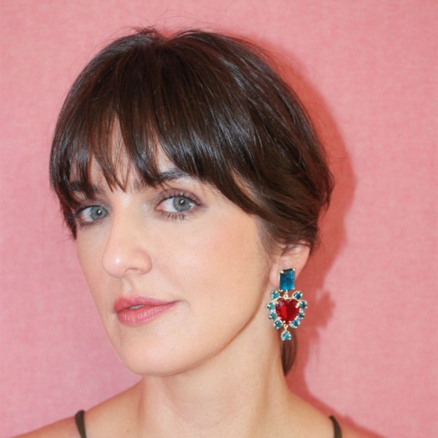 Earrings Tomfoolery London | El Sabor Earrings Red